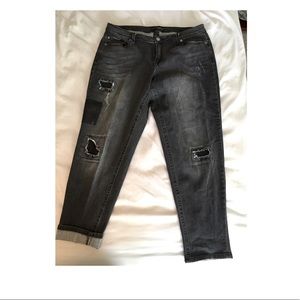 NWOT Black Venezia Crop/Ankle Jeans Size 16W